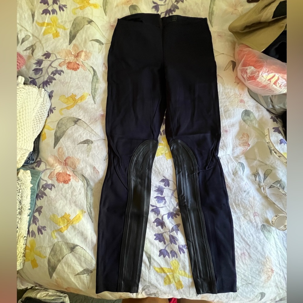 J.Crew Pixie leather jodhpur leggings